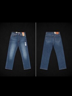 Levi's Men's Medium Blue Straight Leg Jeans